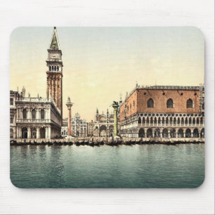 Das Piazzetta, Klassiker Photochrom Venedigs, Mousepad