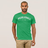 Das PICKLEBALL athletisches Jersey (Grün) der T-Shirt (Vorne ganz)