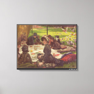 Das Picknick, c.1881-2 Leinwanddruck