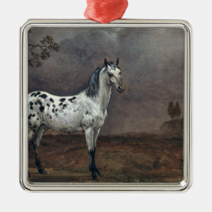 Das piebald-Pferd, 1653 Silbernes Ornament