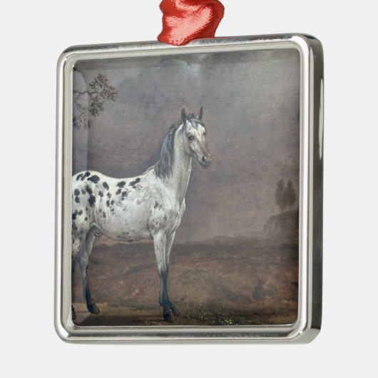 Das piebald-Pferd, 1653 Silbernes Ornament (Links)
