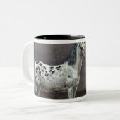 Das piebald-Pferd, 1653 Zweifarbige Tasse (Vorderseite Links)