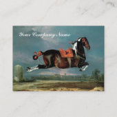 Das Piebaldhorn "Cehero" Aufzuchtmonogramm, rosa Visitenkarte (Rückseite)