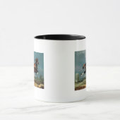 Das Piebaldpferd "aufrichtendes Cehero" Tasse (Zentrum)