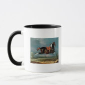 Das Piebaldpferd "aufrichtendes Cehero" Tasse (Links)