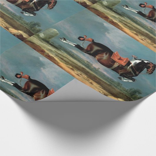 Das Piebaldpferd "Cehero"-Aufzucht Geschenkpapier (Ecke)