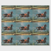 Das Piebaldpferd "Cehero"-Aufzucht Geschenkpapier (Flach)