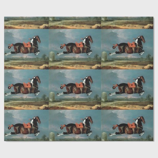 Das Piebaldpferd "Cehero"-Aufzucht Geschenkpapier (Flach)