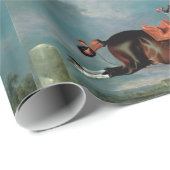 Das Piebaldpferd "Cehero"-Aufzucht Geschenkpapier (Rolleneckpunkt)