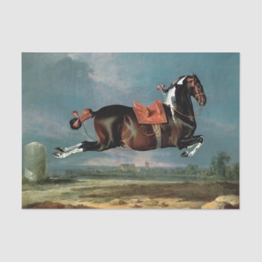 Das Piebaldpferd "Cehero"-Aufzucht Seidenpapier (Vorderseite)