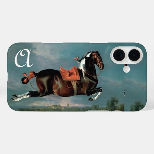 Das Piebaldpferd "Cehero"-Aufzuchtmonogramm Case-Mate iPhone Hülle (Rückseite (Horizontal))
