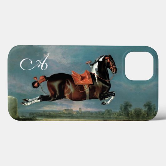 Das Piebaldpferd "Cehero"-Aufzuchtmonogramm Case-Mate iPhone Hülle (Rückseite (Horizontal))