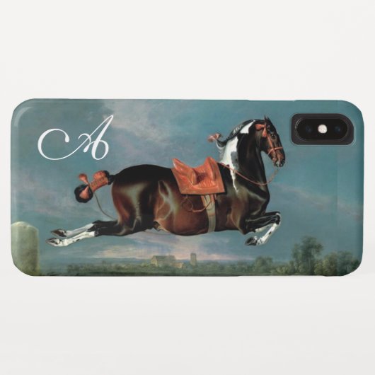 Das Piebaldpferd "Cehero"-Aufzuchtmonogramm Case-Mate iPhone Hülle (Rückseite (Horizontal))
