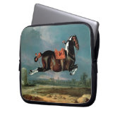 Das Piebaldpferd "Cehero"-Aufzuchtmonogramm Laptopschutzhülle (Vorderseite Links)