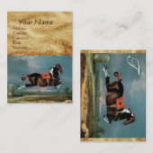 Das Piebaldpferd "Cehero"-Aufzuchtmonogramm Visitenkarte (Vorne/Hinten)