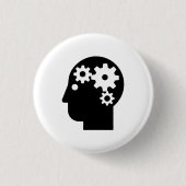 "Das Piktogramm-Knopf der psychischen Gesundheiten Button (Vorderseite)