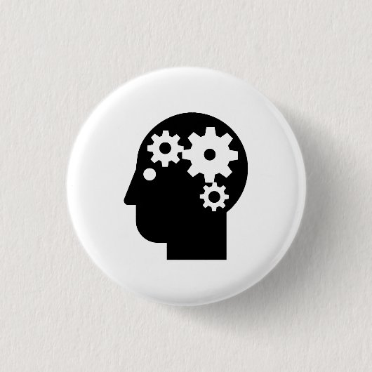 "Das Piktogramm-Knopf der psychischen Gesundheiten Button (Vorderseite)