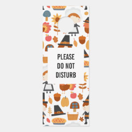 Das Pilgrims-Muster des Erntedanks darf nicht beei Türanhänger