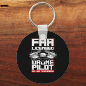 Das Pilotprogramm für Drohne mit einer Lizenz stör Schlüsselanhänger (Vorderseite)