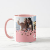 Das Pink-Foto der besten Freunde Tasse (Links)