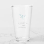 Das Pint-Glas der Dragonfly-Gesellschaft Glas (Rückseite)
