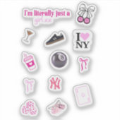 Das Pinterest Girl Sticker Pack | wasserdicht (Vorderseite)