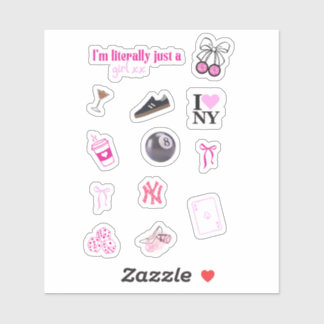 Das Pinterest Girl Sticker Pack | wasserdicht