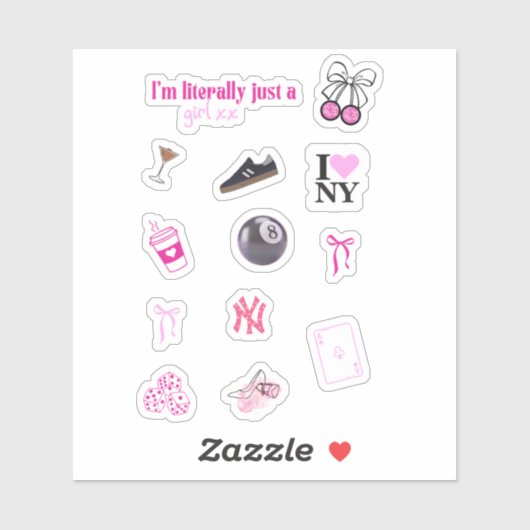 Das Pinterest Girl Sticker Pack | wasserdicht (Blatt)
