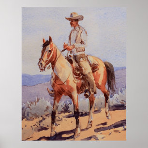Das Pinto Horse von Edward Borein Poster