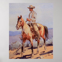 Das Pinto Pferd von Edward Borein Poster