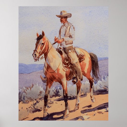 Das Pinto Pferd von Edward Borein Poster (Vorne)