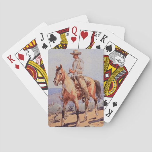 Das Pinto Pferd von Edward Borein Spielkarten (Rückseite)