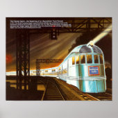 Das Pioneer Zephyr-Poster von 1934 Poster (Vorne)