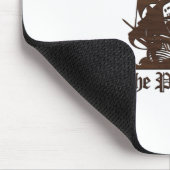 Das Piraten-Bucht-hölzerne Korn-Logo Mousepad (Ecke)