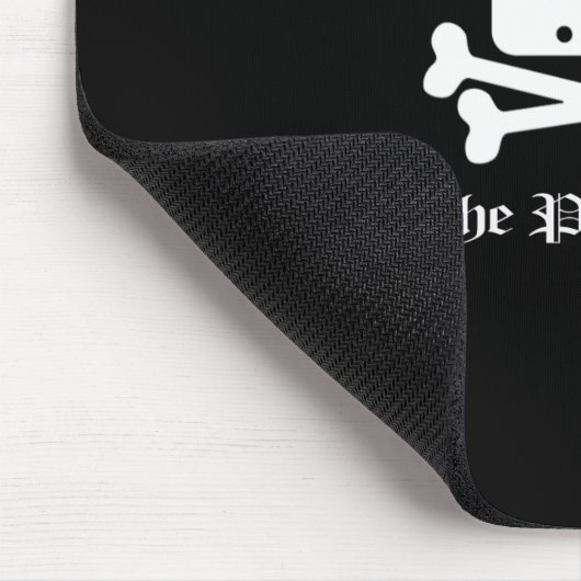 Das Piraten-Bucht weiße Crossbone Logo Mousepad (Ecke)