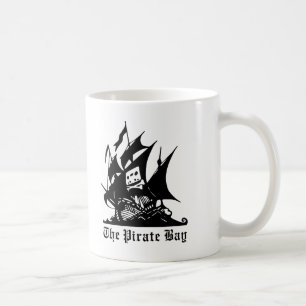 das Piratenbucht-Piratenschiffslogo Kaffeetasse