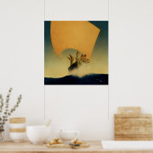 "Das Piratenschiff" von Maxfield Parrish Poster (Küche)