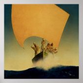 "Das Piratenschiff" von Maxfield Parrish Poster (Vorne)