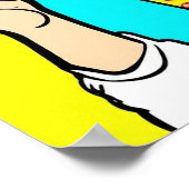 Das Pizza Portrait Poster (Ecke)