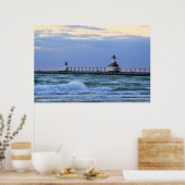 Das Plakat des Lake Michigan St. Joe Lighthouse (Küche)
