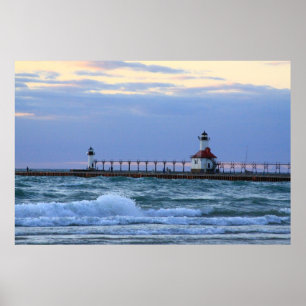 Das Plakat des Lake Michigan St. Joe Lighthouse