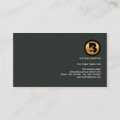 Das Plakat des stilvollen modernen eleganten Visitenkarte (Rückseite)