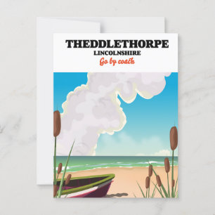 Das Plakat für die Seefahrt von Lincolnshire. Postkarte