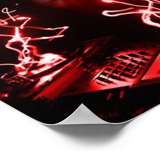 Das Plakat "Sound and Fury" (Ecke)