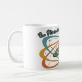 Das Planetarische Kaffeepausen-Retro-Spacedesign Kaffeetasse (Links)
