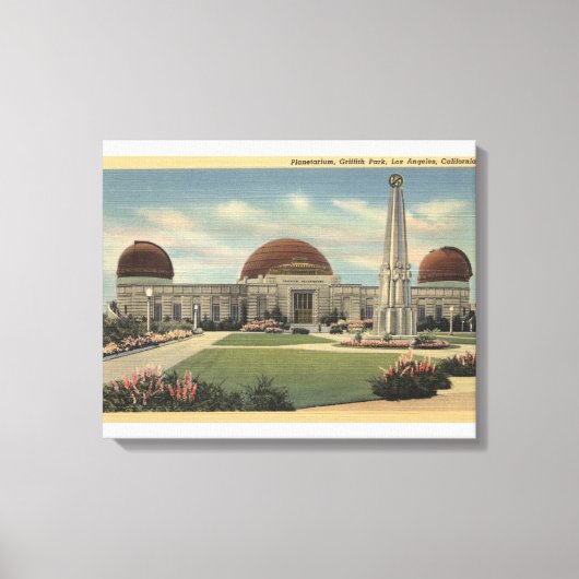 Das Planetarium im Griffith Park Leinwanddruck (Vorderseite)