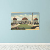 Das Planetarium im Griffith Park Leinwanddruck (Insitu (Holzboden))