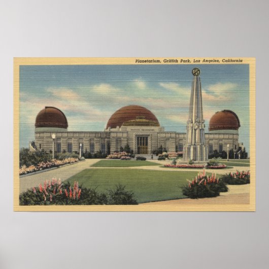 Das Planetarium im Griffith Park Poster (Vorne)