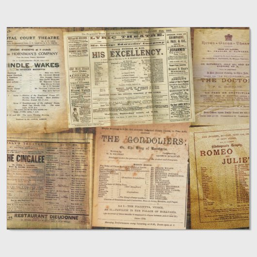 Das Playbills Geschenkpapier (Flach)