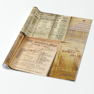 Das Playbills Geschenkpapier